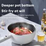 Modong 5L Stainless Steel Electric Wok - Image 4