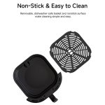White 8L Digital Air Fryer With Window - Image 3