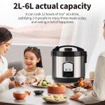 Compact 2L Stainless Steel Rice Cooker - Image 3