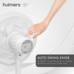 White Hulmers Adjustable Stand Fan - Image 3