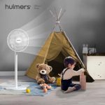 White Hulmers Adjustable Stand Fan - Image 4